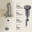 Bathroom Pop-up Stopper Replacement for Pop-up Drain Assemblies (Brushed Nickel)