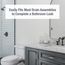 Bathroom Pop-up Stopper Replacement for Pop-up Drain Assemblies (Matte Black)