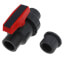 3/4" Gray PVC Single Union Ball Valve (Solvent Ends)