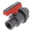 3/4" Gray PVC Single Union Ball Valve (Threaded)