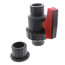 3/4" Gray PVC Single Union Ball Valve (Threaded)