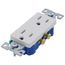 Residential Grade Decorator Duplex Receptacle, 15A, 2P, 3W, NEMA  5-15R - White (125V)