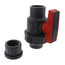 1" Gray PVC Single Union Ball Valve (Solvent Ends)