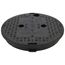 10" Round Overlapping Cover - Water Meter (Black)