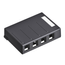 Surface-mount Quickport, Box, 4-port (Black)