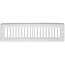 10" x 2" (Wall Opening Size) White Toe-Space Grille (420 Series)