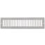 12" x 2" (Wall Opening Size) White Toe-Space Grille (420 Series)