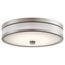 Pira 12" LED Flush Mount (Brushed Nickel)