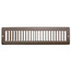 12" x 2" (Wall Opening Size) Golden Sand Toe-Space Grille (420 Series)