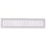 14" x 2" (Wall Opening Size) White Toe-Space Grille (420 Series)