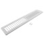 14" x 2" (Wall Opening Size) White Toe-Space Grille (420 Series)