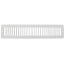 14" x 2" (Wall Opening Size) White Toe-Space Grille (420 Series)