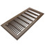 14" x 2" (Wall Opening Size) Golden Sand Toe-Space Grille (420 Series)