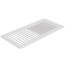 10" x 4" (Wall Opening Size) White Toe-Space Grille (420 Series)