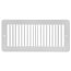 10" x 4" (Wall Opening Size) White Toe-Space Grille (420 Series)