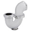 1-1/2" IPS x 1-1/4" SJ Nut with Cleanout LA Pattern Trap (Chrome Plated)