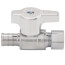 T-596NL 1/2" PEX x 3/8" OD Straight Stop Valve (Lead Free)