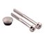 Brushed Nickel Handle Cap & Screw, 114343bn
