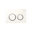 Omega 20 Dual Flush 1.6 / .8 GPF Actuator Plate (White||Polished Chrome)