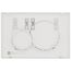 Sigma 01 Dual Flush 1.6 / .8 GPF Actuator Plate (Alpine White)