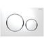 Sigma 20 Dual Flush 1.6 / .8 GPF Actuator Plate (White||Polished Chrome)