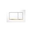 Sigma 30 Dual Flush 1.6 / 0.8 GPF Actuator Plate (White||Polished Gold)