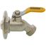 1/2" Sweat Chrome-plated, Oversized Flange Silcock (Lead Free)