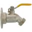3/4" Threaded Chrome-plated, Oversized Flange Silcock (Lead Free)