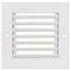 6" x 6" (Wall Opening Size) Steel Return Grille (94A Series)
