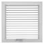 12" x 12" (Wall Opening Size) Steel Return Grille (94A Series)