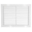 16" x 12" (Wall Opening Size) Return Air Grille, 35° Fixed Blade, Steel (94A Series)