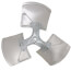 18"dia 26 deg 1/2" CW 3 Blade Fan, 1174760