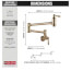 Traditional Wall Mount Pot Filler (Champagne Bronze), 1177LF-CZ