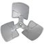 22" Diameter 3 Blade 1/2" Bore 24 Degree Fan, 1178035