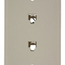 Standard Telephone Wall Jack, 6p4c X 6p4c, Screw Terminals (Light Almond)