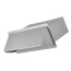 3-1/4" x 10" Gray Plastic Wall Cap