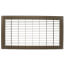 8" x 16" (Wall Opening Size) Golden Sand Floor Return Air Grille (265 Series)