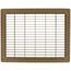 9" x 12" (Wall Opening Size) Golden Sand Floor Return Air Grille (265 Series)