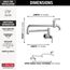 Broderick Wall Mount Pot Filler (Chrome), 1190LFL