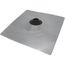 2" No-Caulk Roof Flashing, 18" x 18" Base (Galvanized Steel)
