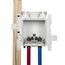 MODA 2-Valve Copper (Male) Lavatory Supply Box - Contractor Pack, 37757