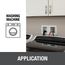 2X4 Washing Machine Outlet Box, Single Lever, Copper, 38200
