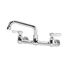 Silver Series 8" Center Wall Mount Kitchen Faucet w/ 6" Spout, 12-806L