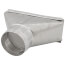4" Aluminum Transition (3-1/4" x 10" Round)