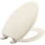 Elongated Plastic Toilet Seat, STA-TITE, Whisper Close (Biscuit)