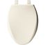 Elongated Plastic Toilet Seat, STA-TITE, Whisper Close (Biscuit)