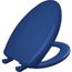 Elongated Plastic Toilet Seat, STA-TITE, Easy-Clean, Whisper-Close (Colonial Blue)