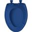 Elongated Plastic Toilet Seat, STA-TITE, Easy-Clean, Whisper-Close (Colonial Blue)