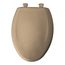 Elongated Plastic Toilet Seat, STA-TITE, Easy-Clean, Whisper-Close (Sand)
