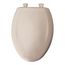 Elongated Plastic Toilet Seat, STA-TITE, Easy-Clean, Whisper-Close (Blush)